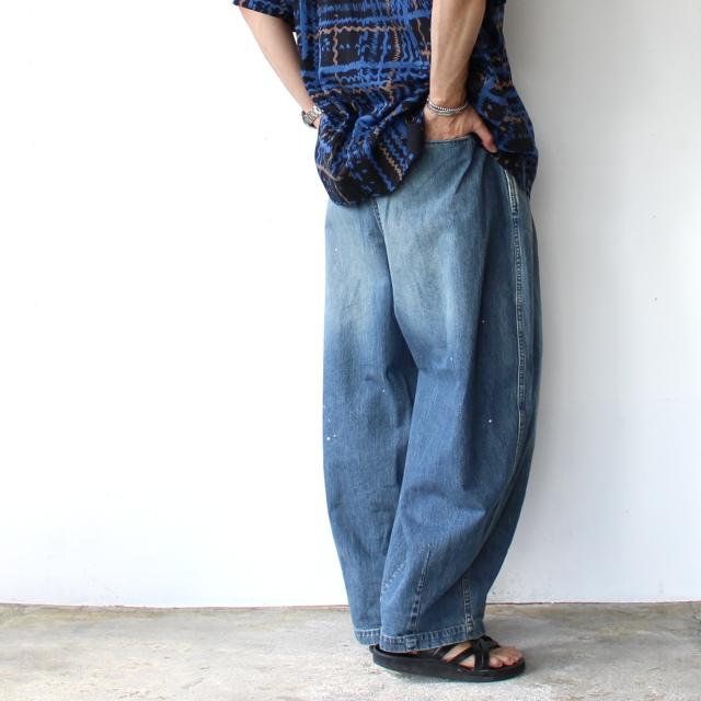 HARVESTY リメイクデニムサーカスパンツ Remake-Denim Circus Pants / A12626　（Remake Blue） | HARVESTY | 17