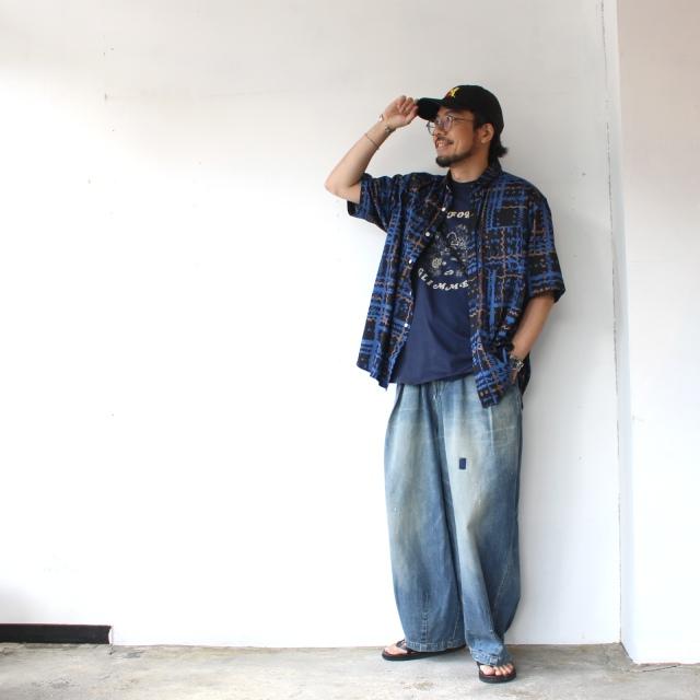 HARVESTY リメイクデニムサーカスパンツ Remake-Denim Circus Pants / A12626　（Remake Blue） | HARVESTY | 19