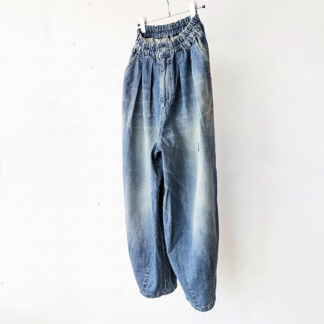 HARVESTY リメイクデニムサーカスパンツ Remake-Denim Circus Pants / A12626　（Remake Blue） | HARVESTY | 01