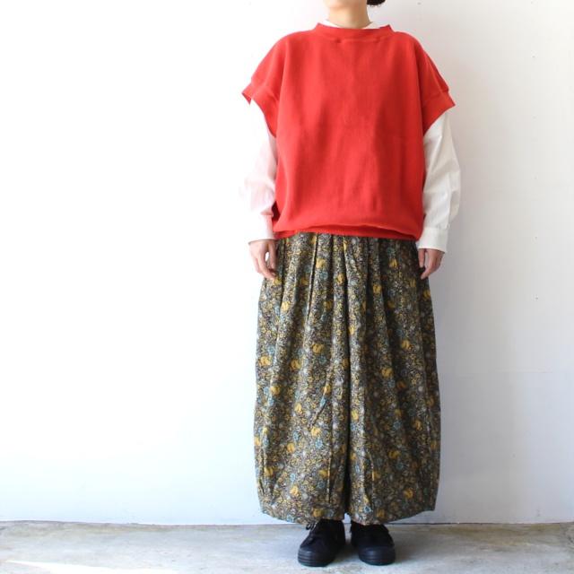 HARVESTY コーデュロイサーカスキュロット FLOWER CORDUROY CIRCUS CULOTTES / A22507 | HARVESTY | 01