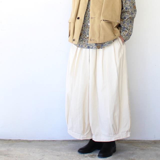 HARVESTY デニムサーカスキュロット 8oz DENIM CIRCUS CULOTTES　（Ivory） | HARVESTY | 10