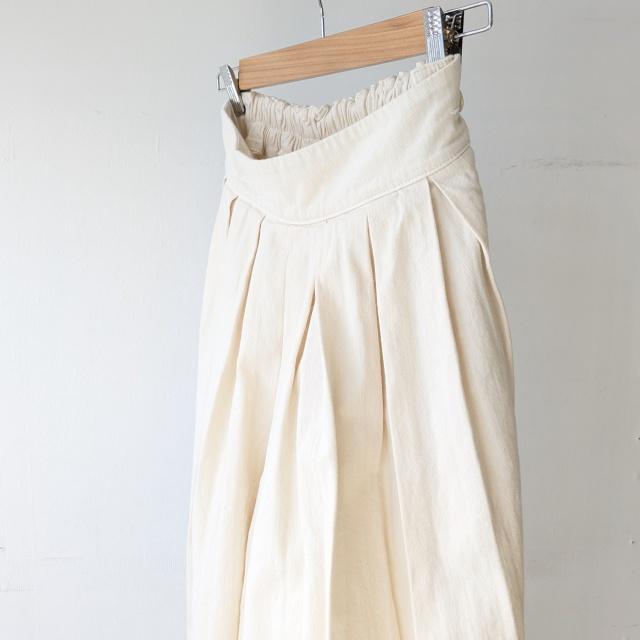 HARVESTY デニムサーカスキュロット 8oz DENIM CIRCUS CULOTTES　（Ivory） | HARVESTY | 01