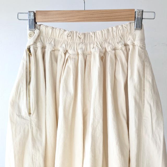 HARVESTY デニムサーカスキュロット 8oz DENIM CIRCUS CULOTTES　（Ivory） | HARVESTY | 02