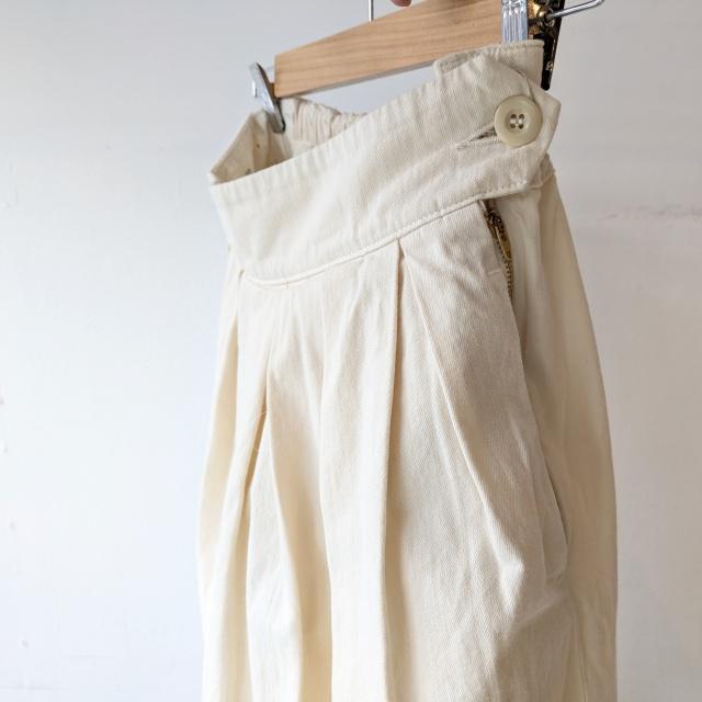 HARVESTY デニムサーカスキュロット 8oz DENIM CIRCUS CULOTTES　（Ivory） | HARVESTY | 05