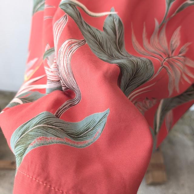 【20%OFF】HARVESTY ビッグアロハシャツ Hawaiian Printed Rayon Jumbo Shirt　（Red） | HARVESTY | 13