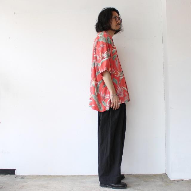 【20%OFF】HARVESTY ビッグアロハシャツ Hawaiian Printed Rayon Jumbo Shirt　（Red） | HARVESTY | 03