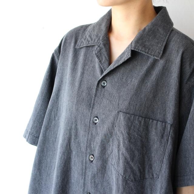 【20%OFF】HARVESTY　5oz Chambray S/S Shirt Robe シャンブレーシャツローブ　A42201 | HARVESTY | 15