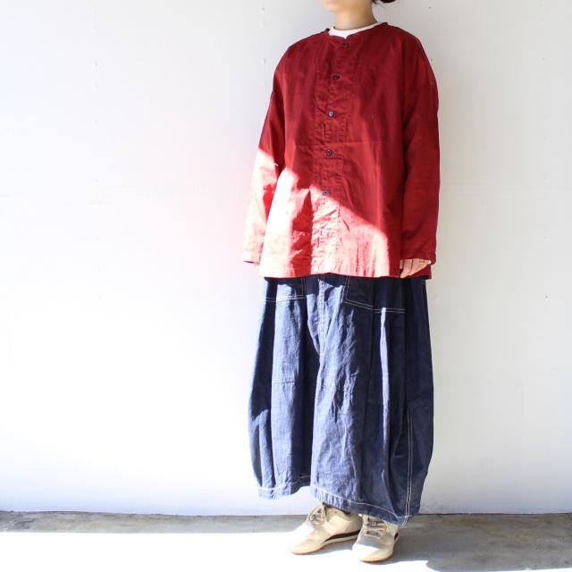 【20%OFF】HARVESTY アトリエブラウス Atelier Blouse / Red / Black / Grayge | HARVESTY | 01