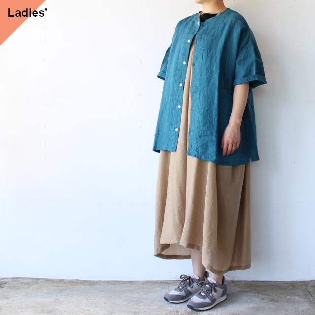 【20%OFF】HARVESTY フレンチリネン半袖アトリエブラウス Linen Atelier Blouse A42305 | HARVESTY