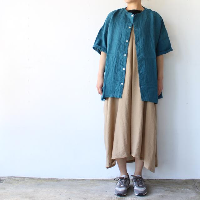 【20%OFF】HARVESTY フレンチリネン半袖アトリエブラウス Linen Atelier Blouse A42305 | HARVESTY | 01