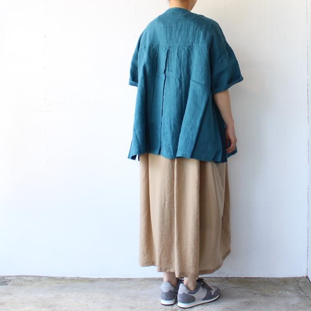 【20%OFF】HARVESTY フレンチリネン半袖アトリエブラウス Linen Atelier Blouse A42305 | HARVESTY | 03