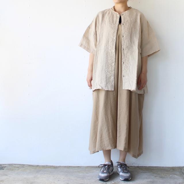 【20%OFF】HARVESTY フレンチリネン半袖アトリエブラウス Linen Atelier Blouse A42305 | HARVESTY | 05