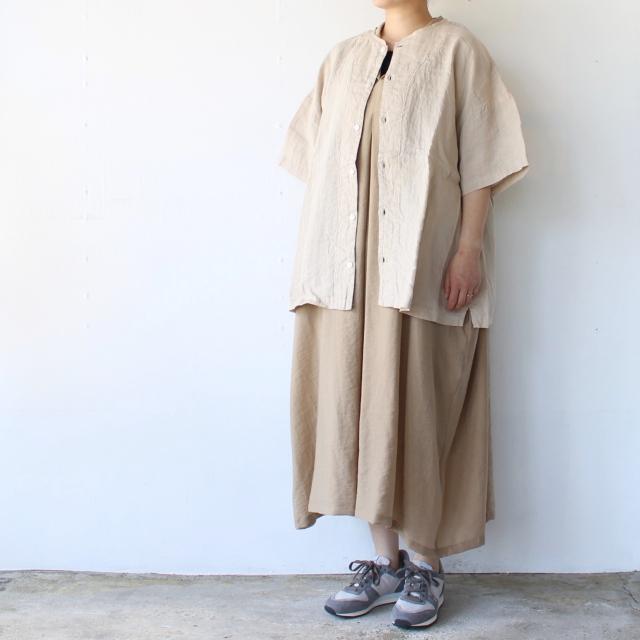 【20%OFF】HARVESTY フレンチリネン半袖アトリエブラウス Linen Atelier Blouse A42305 | HARVESTY | 08