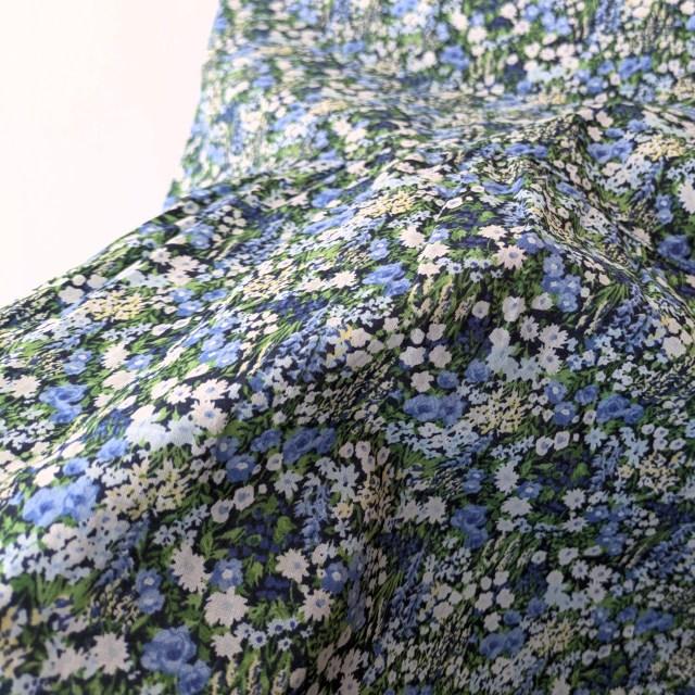 【20%OFF】HARVESTY アトリエブラウス Atelier Blouse - Floral Printed Lawn　（BLUE） | HARVESTY | 11