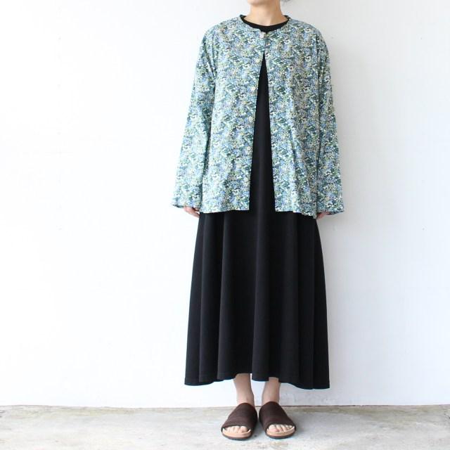 【20%OFF】HARVESTY アトリエブラウス Atelier Blouse - Floral Printed Lawn　（BLUE） | HARVESTY | 01
