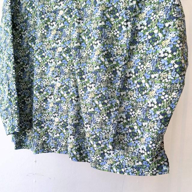 【20%OFF】HARVESTY アトリエブラウス Atelier Blouse - Floral Printed Lawn　（BLUE） | HARVESTY | 09