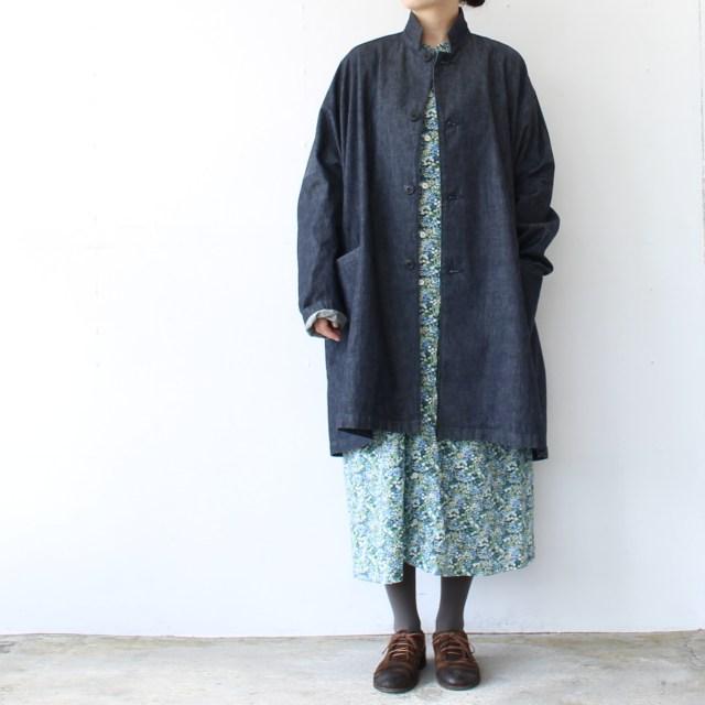 【20%OFF】HARVESTY アトリエローブ Atelier robe - Floral Printed Lawn A42502　（BLUE） | HARVESTY | 10