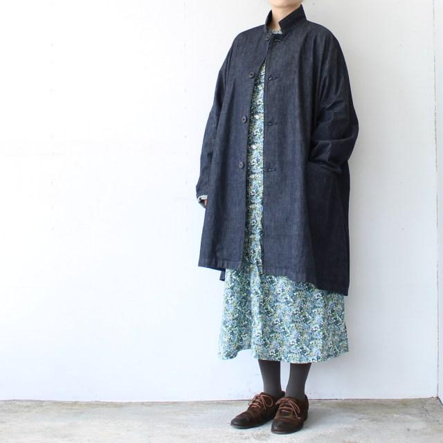 【20%OFF】HARVESTY アトリエローブ Atelier robe - Floral Printed Lawn A42502　（BLUE） | HARVESTY | 07