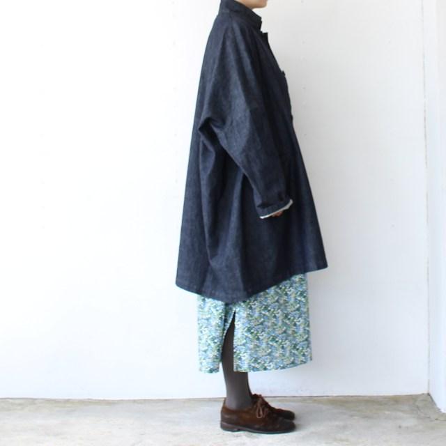 【20%OFF】HARVESTY アトリエローブ Atelier robe - Floral Printed Lawn A42502　（BLUE） | HARVESTY | 08