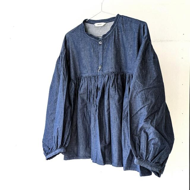 HARVESTY デニムボヘミアンブラウス 4oz DENIM BOHEMIAN BLOUSE / A42601 | HARVESTY | 01