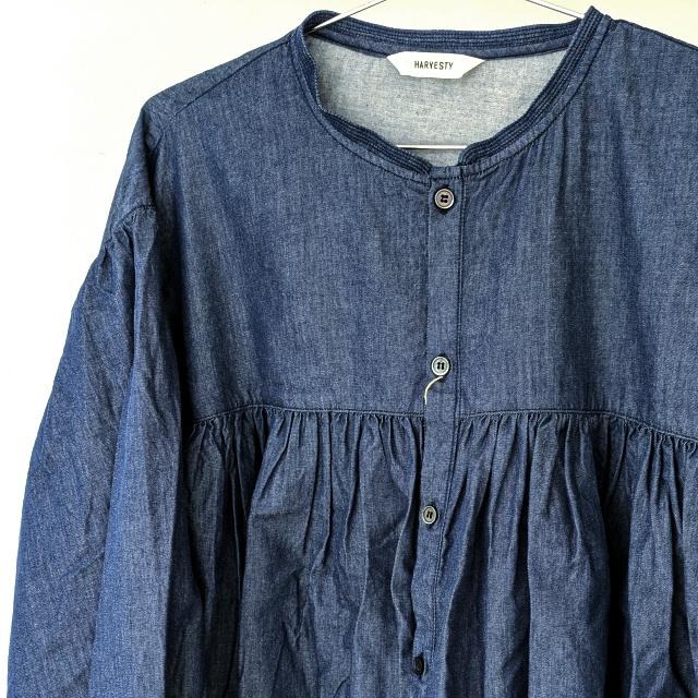 HARVESTY デニムボヘミアンブラウス 4oz DENIM BOHEMIAN BLOUSE / A42601 | HARVESTY | 02