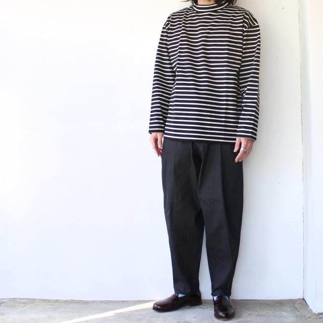 【20%OFF】HARVESTY モックネックボーダーポケットT Mockneck L/S Tee Stripes A52111 | HARVESTY | 11