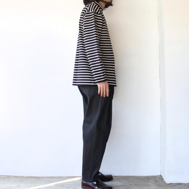 【20%OFF】HARVESTY モックネックボーダーポケットT Mockneck L/S Tee Stripes A52111 | HARVESTY | 12