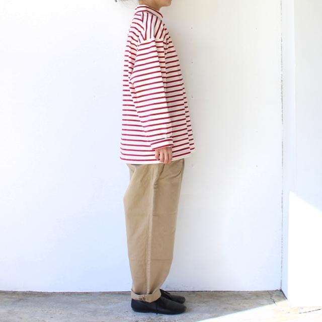 【20%OFF】HARVESTY モックネックボーダーポケットT Mockneck L/S Tee Stripes A52111 | HARVESTY | 15