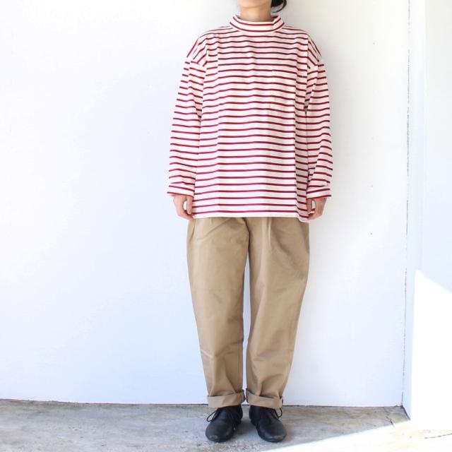 【20%OFF】HARVESTY モックネックボーダーポケットT Mockneck L/S Tee Stripes A52111 | HARVESTY | 17