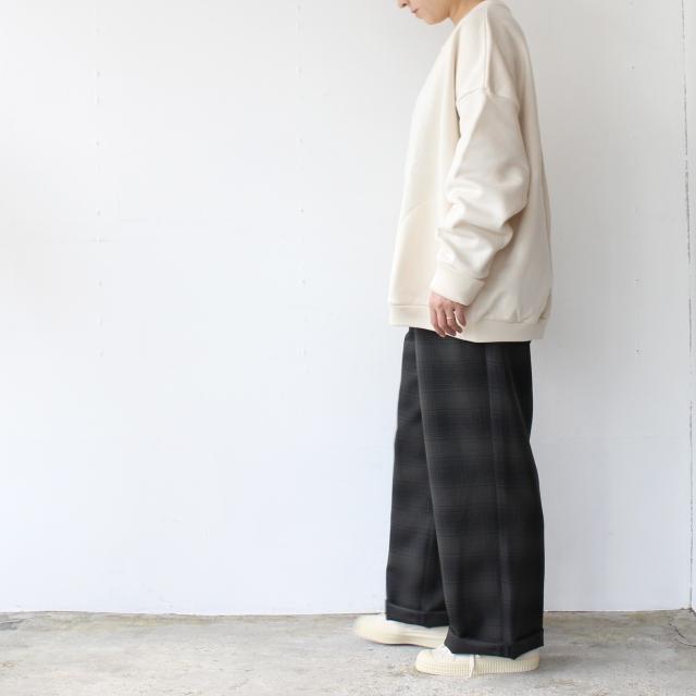 HARVESTY 30/7コットン裏毛エッグプルオーバー Egg pullover | HARVESTY | 09