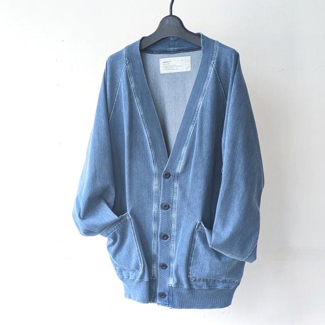 HARVESTY ニットデニムカーディガン Knit Denim Cardigan / A52617 | HARVESTY | 01