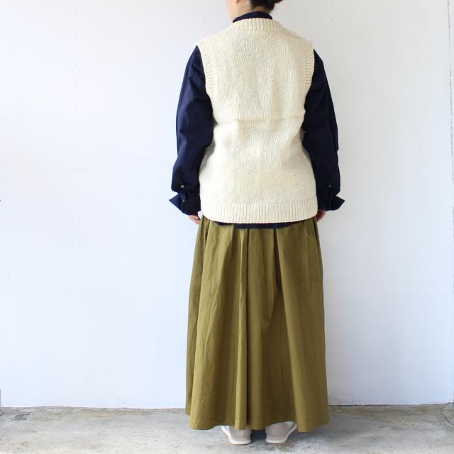 HARVESTY ハンドニットベスト Cable Knit Vest / A62301　（Off white） | HARVESTY | 14