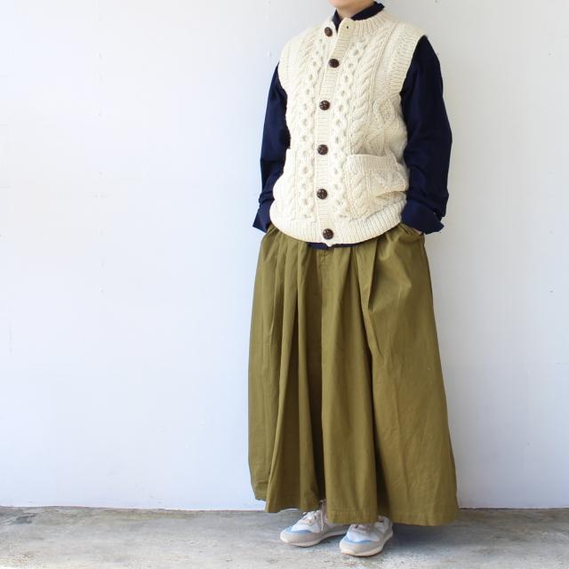 HARVESTY ハンドニットベスト Cable Knit Vest / A62301　（Off white） | HARVESTY | 16