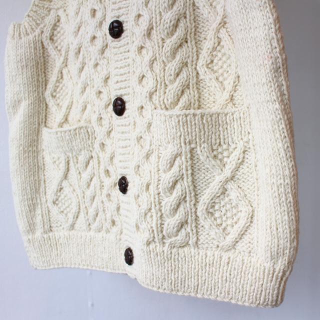 HARVESTY ハンドニットベスト Cable Knit Vest / A62301　（Off white） | HARVESTY | 02