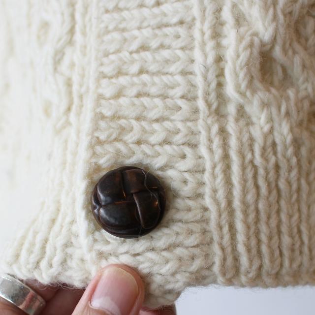 HARVESTY ハンドニットベスト Cable Knit Vest / A62301　（Off white） | HARVESTY | 03