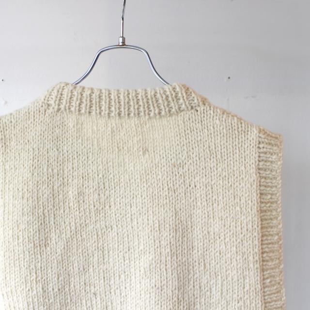 HARVESTY ハンドニットベスト Cable Knit Vest / A62301　（Off white） | HARVESTY | 04