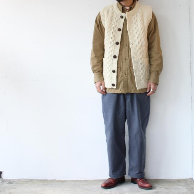 HARVESTY ハンドニットベスト Cable Knit Vest / A62301　（Off white） | HARVESTY | 06