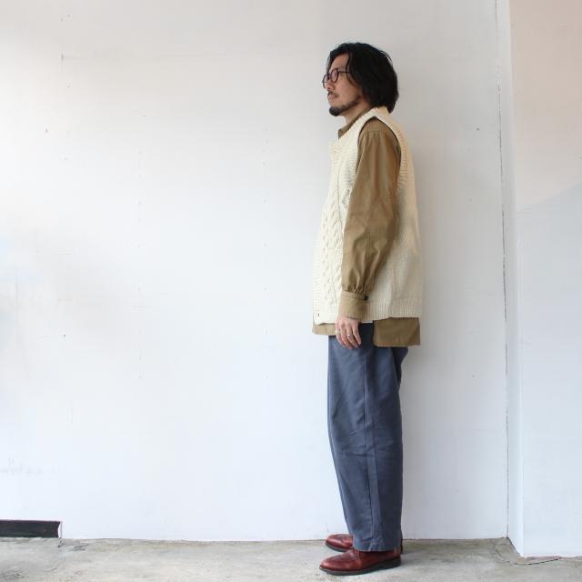 HARVESTY ハンドニットベスト Cable Knit Vest / A62301　（Off white） | HARVESTY | 07