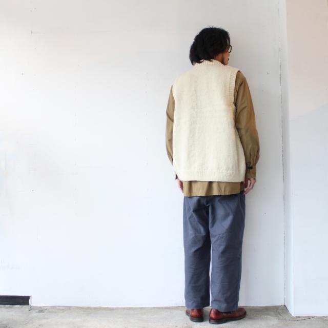 HARVESTY ハンドニットベスト Cable Knit Vest / A62301　（Off white） | HARVESTY | 08