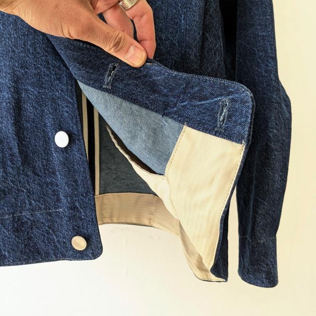 amne デニムブルゾン Pre-wash DENIM pleats blouson　（Indigo） |  | 04