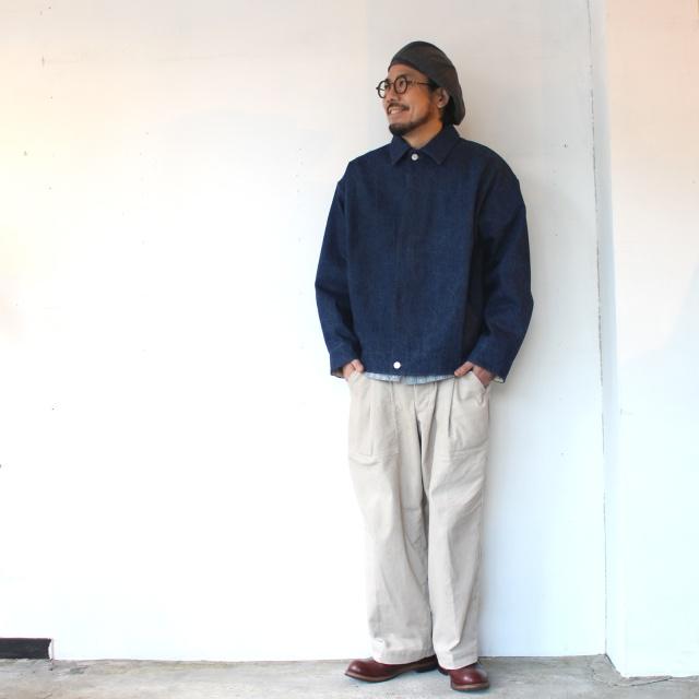 amne デニムブルゾン Pre-wash DENIM pleats blouson　（Indigo） |  | 17