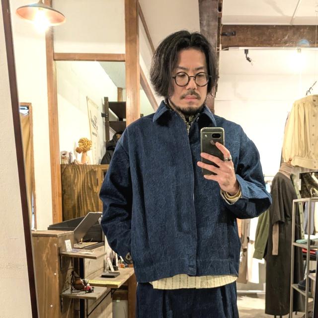 amne デニムブルゾン Pre-wash DENIM pleats blouson　（Indigo） |  | 20
