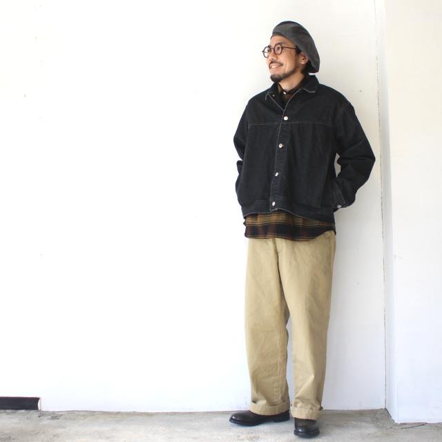 Petrole / amne 12.8ozデニムブルゾン 12.8oz denim omit blouson　（Black） |  | 10