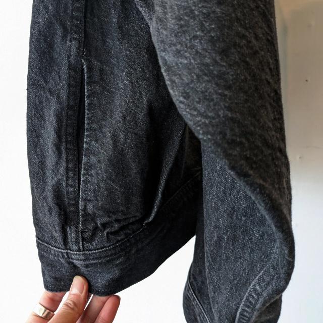 Petrole / amne 12.8ozデニムブルゾン 12.8oz denim omit blouson　（Black） |  | 15