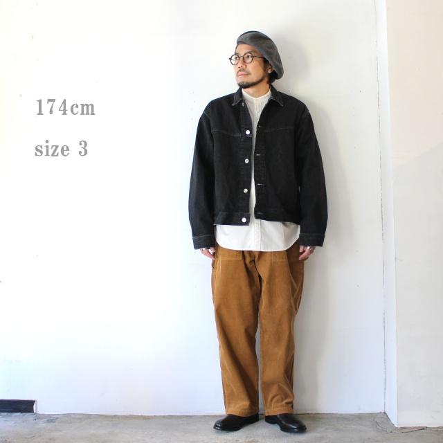 Petrole / amne 12.8ozデニムブルゾン 12.8oz denim omit blouson　（Black） |  | 16