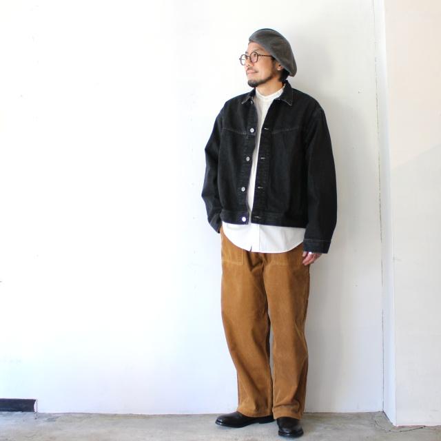 Petrole / amne 12.8ozデニムブルゾン 12.8oz denim omit blouson　（Black） |  | 17