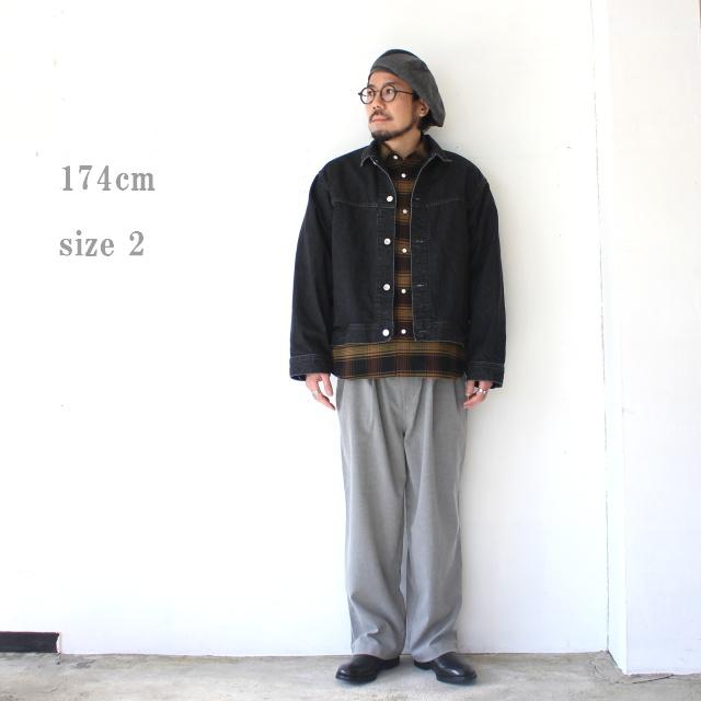 Petrole / amne 12.8ozデニムブルゾン 12.8oz denim omit blouson　（Black） |  | 01