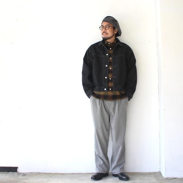 Petrole / amne 12.8ozデニムブルゾン 12.8oz denim omit blouson　（Black） |  | 02