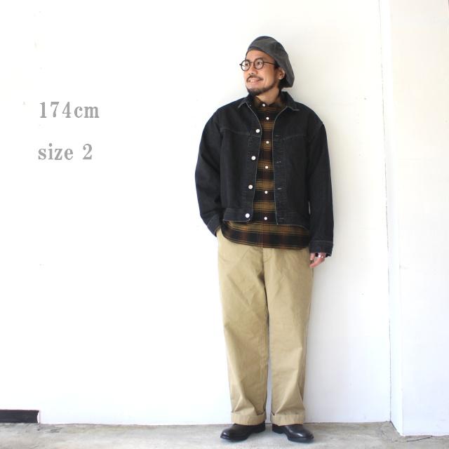 Petrole / amne 12.8ozデニムブルゾン 12.8oz denim omit blouson　（Black） |  | 07