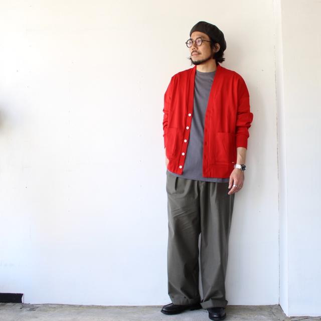 amne　GIZA Round Cardigan　（Red） |  | 04